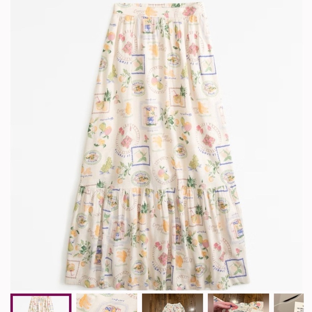 Vintage Produce Maxi Skirt